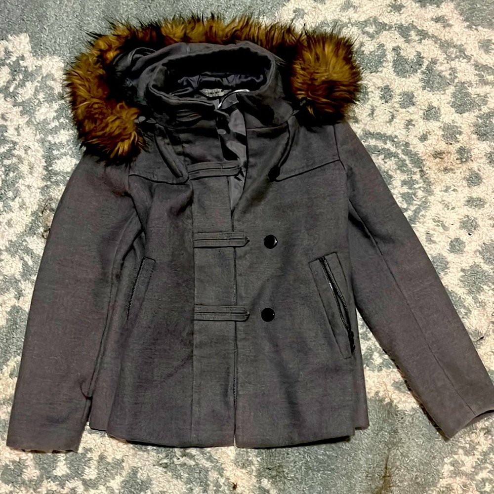 Gray coat